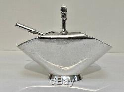 Original 1885-90 Christopher Dresser Silver Plate Sugar Scuttle Walker & Hall