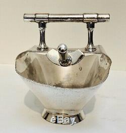 Original 1885-90 Christopher Dresser Silver Plate Sugar Scuttle Walker & Hall