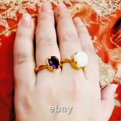 Original Basra Pearl Ring Gold Plated Natural Pearl Ring For Womens Real Pearl