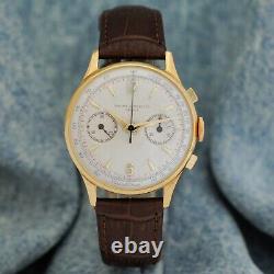 Original Baume Mercier Chronograph Gold Plated Manual Wind Working Gents Watch