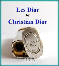Original CHRISTIAN DIOR Gas LIGHTER White & Yellow Gold Plated JUST SERVICED