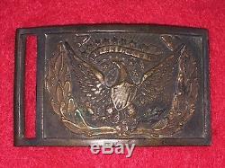 Original Civil War Sword Belt Plate Buckle Model 1851 Silver Wreath Non Dug