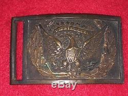 Original Civil War Sword Belt Plate Buckle Model 1851 Silver Wreath Non Dug
