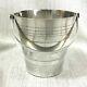 Original French Art Deco Silver Plated Ice Bucket Pail Geometric 1920s