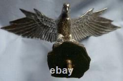 Original Large C. 1930's/40's Silver-plated Eagle Car Mascot