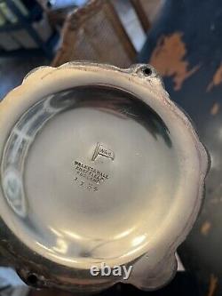 Original Large Fancy Victorian Walker & Hall Silver Plated Oil Lamp & Burner