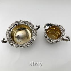 Original Old Sheffield Plate Antique Sugar Bowl and Cream Jug Sheffield c. 1830