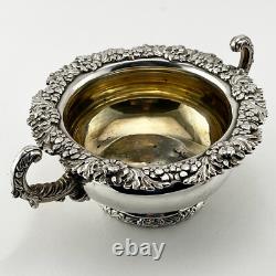 Original Old Sheffield Plate Antique Sugar Bowl and Cream Jug Sheffield c. 1830