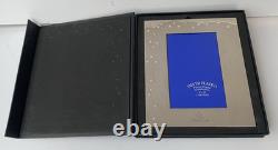 Original Omega Watch Silver plated photo frame 4 x 6 with Swarosvki crystal