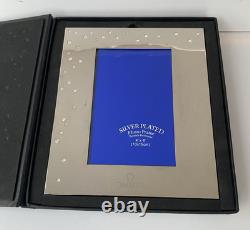 Original Omega Watch Silver plated photo frame 4 x 6 with Swarosvki crystal