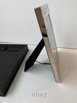 Original Omega Watch Silver plated photo frame 4 x 6 with Swarosvki crystal