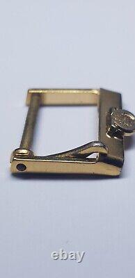Original Omega, used vintage gold plated Pin Buckle 14mm