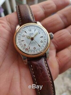 Original Oris Big Crown Pointer Date Gold Plated