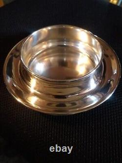 Original Shaw Savill Line silver plate butter dish