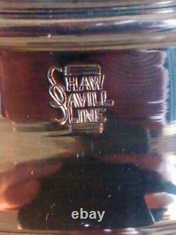 Original Shaw Savill Line silver plate butter dish