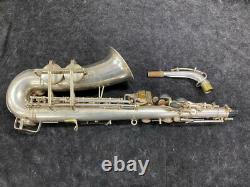 Original Silver Plated Buescher Aristocrat Series Alto Sax Serial # 336952