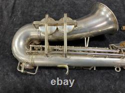 Original Silver Plated Buescher Aristocrat Series Alto Sax Serial # 336952