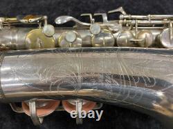 Original Silver Plated Buescher Aristocrat Series Alto Sax Serial # 336952