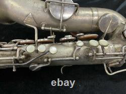 Original Silver Plated Martin TYPEWRITER Alto Saxophone Serial # 98082