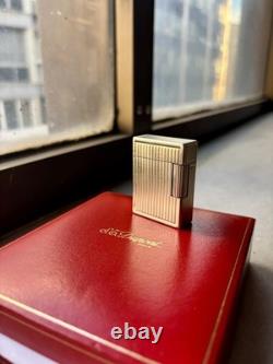 Original St DuPont Premium Lighter original silver plated vintage