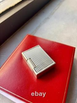 Original St DuPont Premium Lighter original silver plated vintage