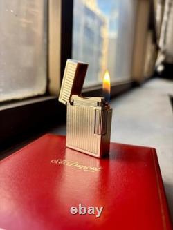 Original St DuPont Premium Lighter original silver plated vintage