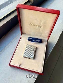 Original St DuPont Premium Lighter original silver plated vintage