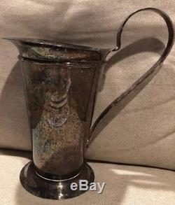 Original Swid Powell Silver Plated Water Pitcher Robert A M Stern Italy 80s Deco