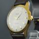 Original Swiss New Old Stock Vintage Watch Nice Dial Gold Plated Manual Wind