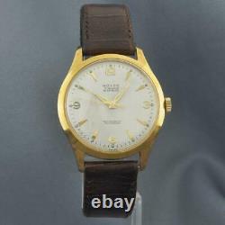 Original Swiss New Old Stock Vintage Watch Nice Dial Gold Plated Manual Wind