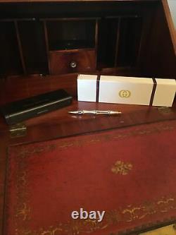 Original Vintage Gucci Bamboo Pen, Hallmarked 925 Silver/Gold Plated-Gucci Italy