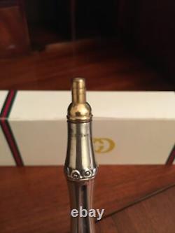 Original Vintage Gucci Bamboo Pen, Hallmarked 925 Silver/Gold Plated-Gucci Italy