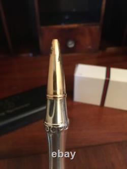 Original Vintage Gucci Bamboo Pen, Hallmarked 925 Silver/Gold Plated-Gucci Italy