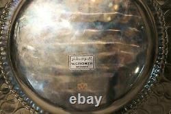 Original Vintage Italian Silver 800 Jug? Saucer Plate Marked 2263 gr Gilded