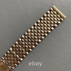Original Vintage NSA Gold Plated Wristwatch Bracelet. 18mm End Links