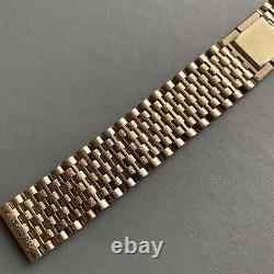 Original Vintage NSA Gold Plated Wristwatch Bracelet. 18mm End Links