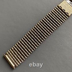 Original Vintage NSA Gold Plated Wristwatch Bracelet. 18mm End Links