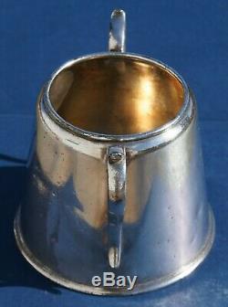 Original WHITE STAR LINE RMS TEUTONIC / MAJESTIC Era Silver-Plated Sugar Bowl Lg