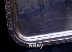 Original Waldorf Astoria Art Deco Silver Plated Serving Tray