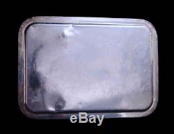 Original Waldorf Astoria Art Deco Silver Plated Serving Tray