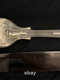 Osbourne A1 Silver Plated Sheffield Cutlery Set 43 PCS Kings Pattern