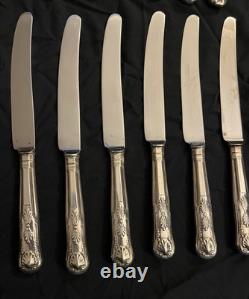 Osbourne A1 Silver Plated Sheffield Cutlery Set 43 PCS Kings Pattern