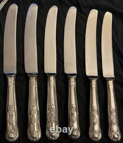 Osbourne A1 Silver Plated Sheffield Cutlery Set 43 PCS Kings Pattern