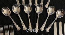 Osbourne A1 Silver Plated Sheffield Cutlery Set 43 PCS Kings Pattern