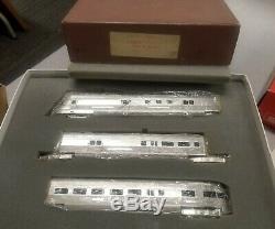 PACIFIC TRACTION HO Brass Plated CB&Q ORIGINAL Zephyr Set WithBox