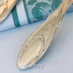 Pair Of Rare Art Nouveau Antique Silver Plate Dish Holders Silver Service 1900s