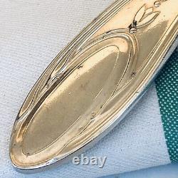 Pair Of Rare Art Nouveau Antique Silver Plate Dish Holders Silver Service 1900s