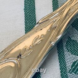 Pair Of Rare Art Nouveau Antique Silver Plate Dish Holders Silver Service 1900s