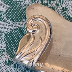 Pair Of Rare Art Nouveau Antique Silver Plate Dish Holders Silver Service 1900s