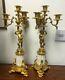 Pair Of Very Fine 19th Century Ormolu And Marble Figural Candelabra